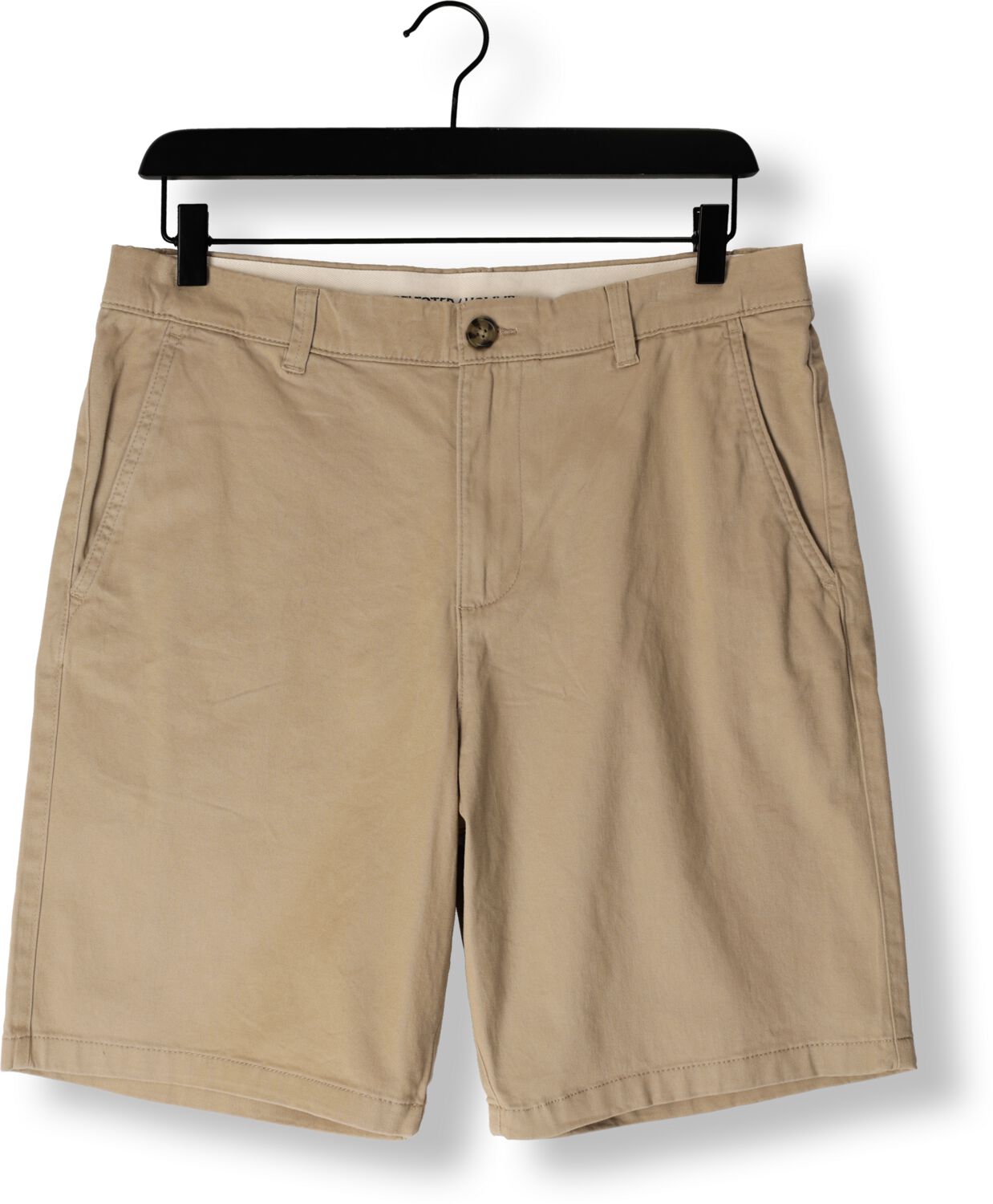 SELECTED HOMME Heren Broeken Slhreglar Bil Flex Shorts Noos Beige