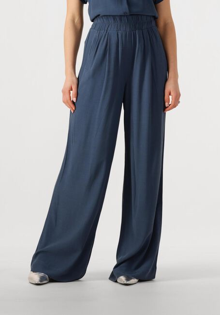 Donkerblauwe BY-BAR Wijde broek BENJI VISCOSE PANTS - large