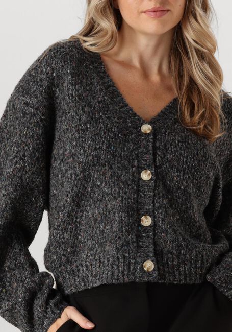 Zwarte ANOTHER LABEL Vest CHARLOTTE KNITTED CARDIGAN - large
