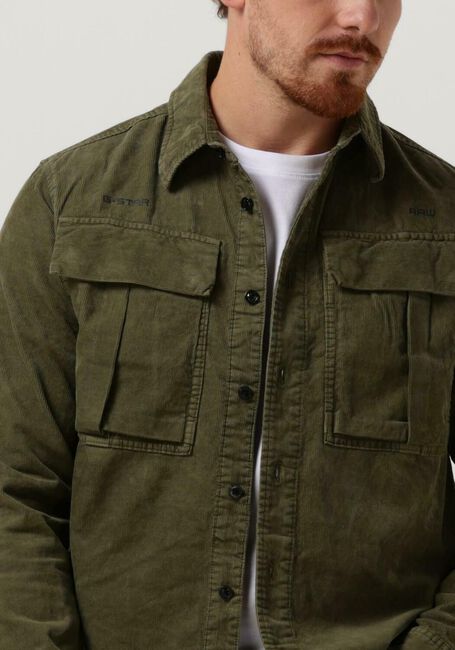 Groene G-STAR RAW Overshirt SUBMARINE REGULAR SHIRT - large