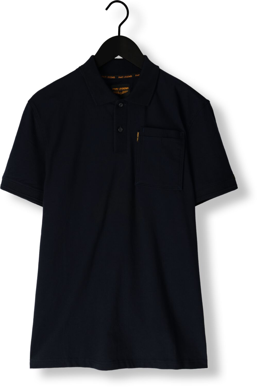 PME LEGEND Heren Polo's & T-shirts Short Sleeve Polo Stretch Jersey Blauw