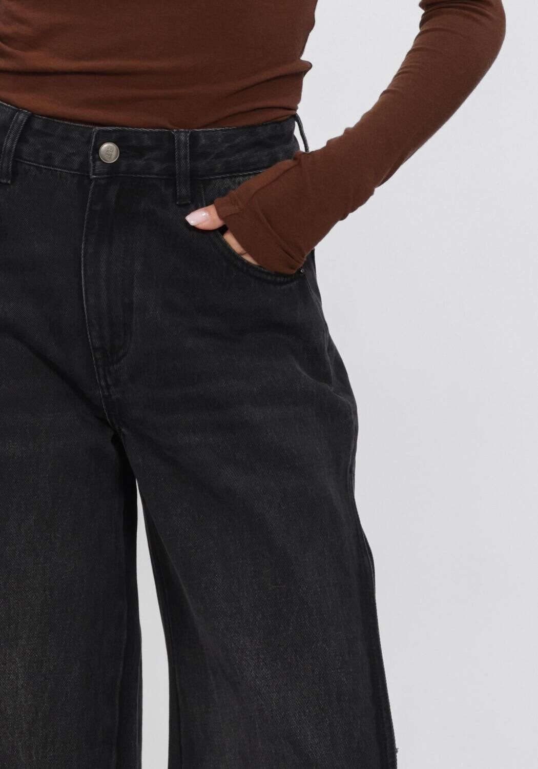Zwarte ELEH Wide jeans EFWJ260004 - large