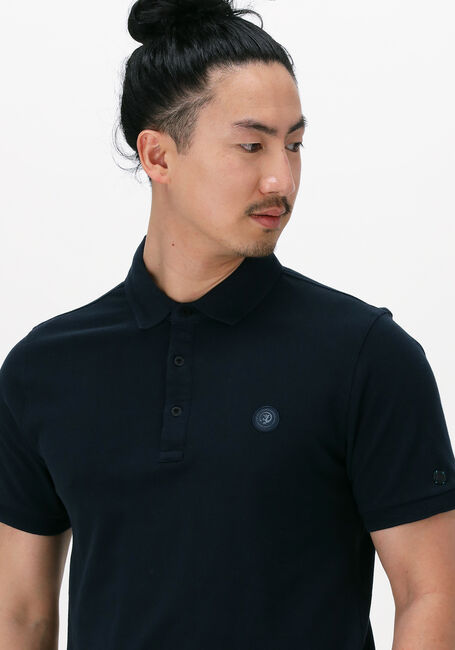 Donkerblauwe CAST IRON Polo SHORT SLEEVE POLO ORGANIC COTTON PIQUE ESSENTIAL - large