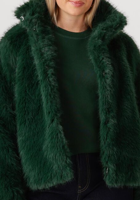 Groene CATWALK JUNKIE Faux fur jas FUR JACKET - large