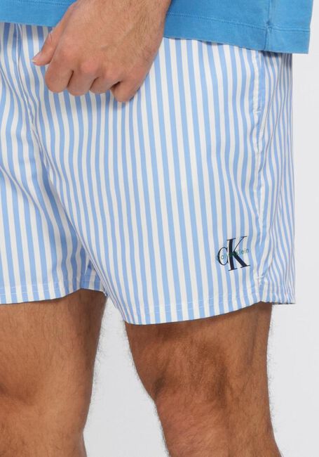 Lichtblauwe CALVIN KLEIN UNDERWEAR Zwembroeken MEDIUM DRAWSTRING WAISTBAND - large