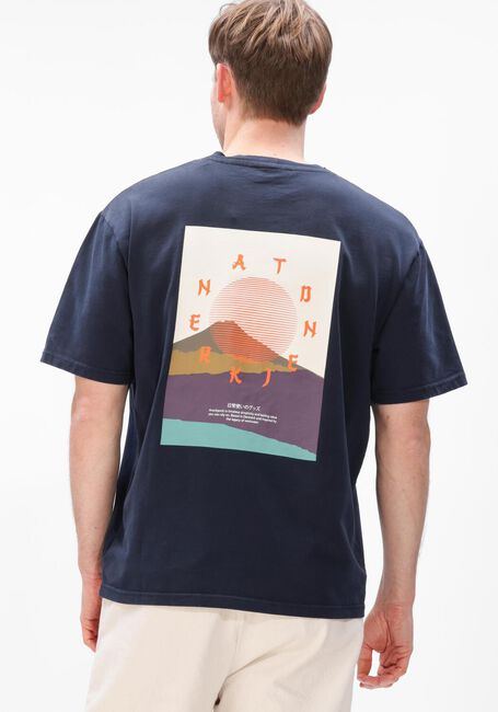 Donkerblauwe ANERKJENDT T-shirt KVILLADS SUN TEE - large