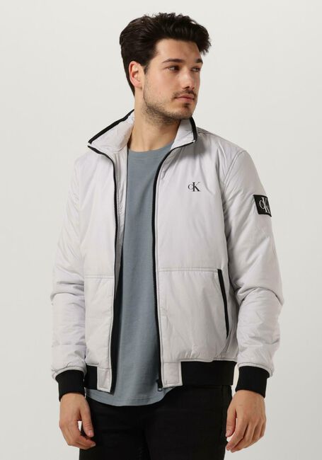 Lichtgrijze CALVIN KLEIN Jack PADDED HARRINGON JACKET - large