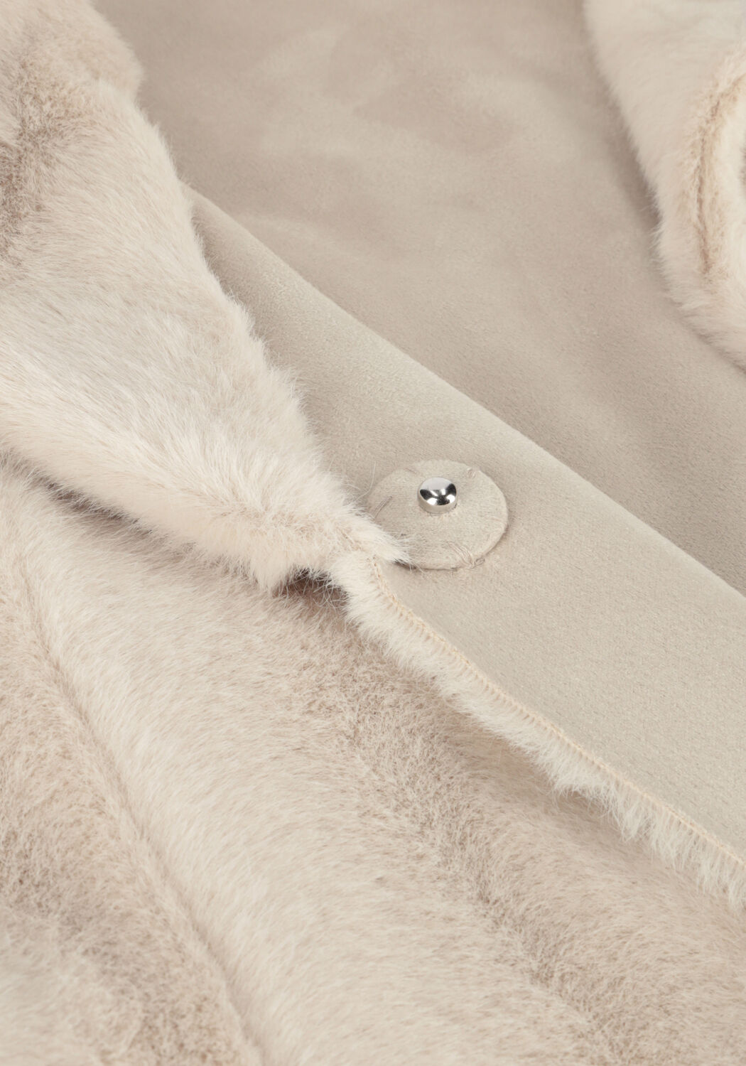Ecru BEAUMONT Faux fur jas UNA - large