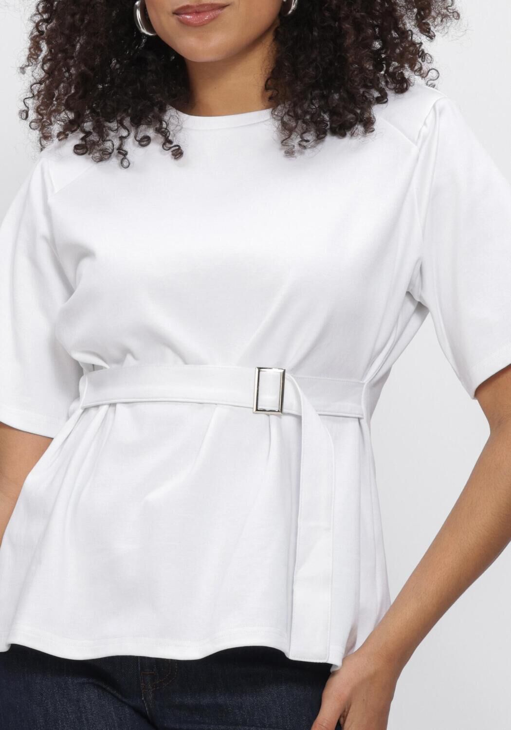 Witte MY ESSENTIAL WARDROBE Tops & T-shirts MWAPIR BELT TEE - large