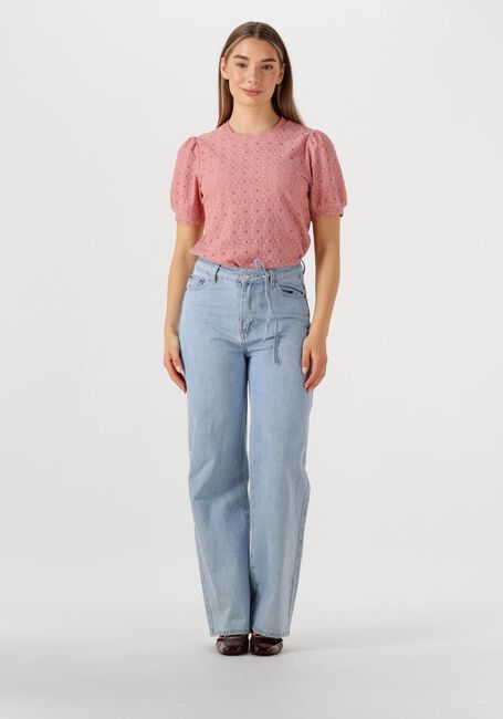 Roze OBJECT T-shirt OBJLAILA S/S RE TOP - large