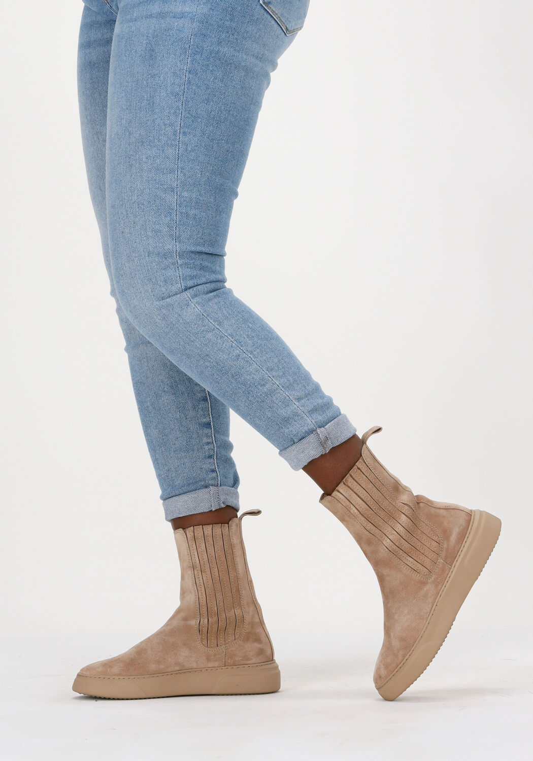 Camel VIA VAI Chelsea boots JUNO LYZA - large