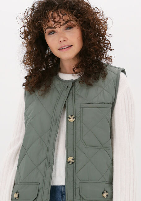 Groene SECOND FEMALE Bodywarmer PRUDENCE WAISTCOAT - large