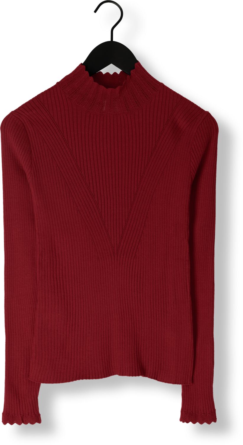 AAIKO Dames Tops & T-shirts Vida Ruffle Vis 301 Sweaters Rood