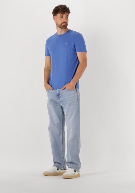 Blauwe TOMMY JEANS T-shirt TJM XSLIM JASPE HTR TEE EXT - large