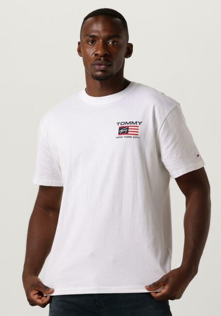Witte TOMMY JEANS T-shirt CLSC ATHLETIC FLAG TEE - large