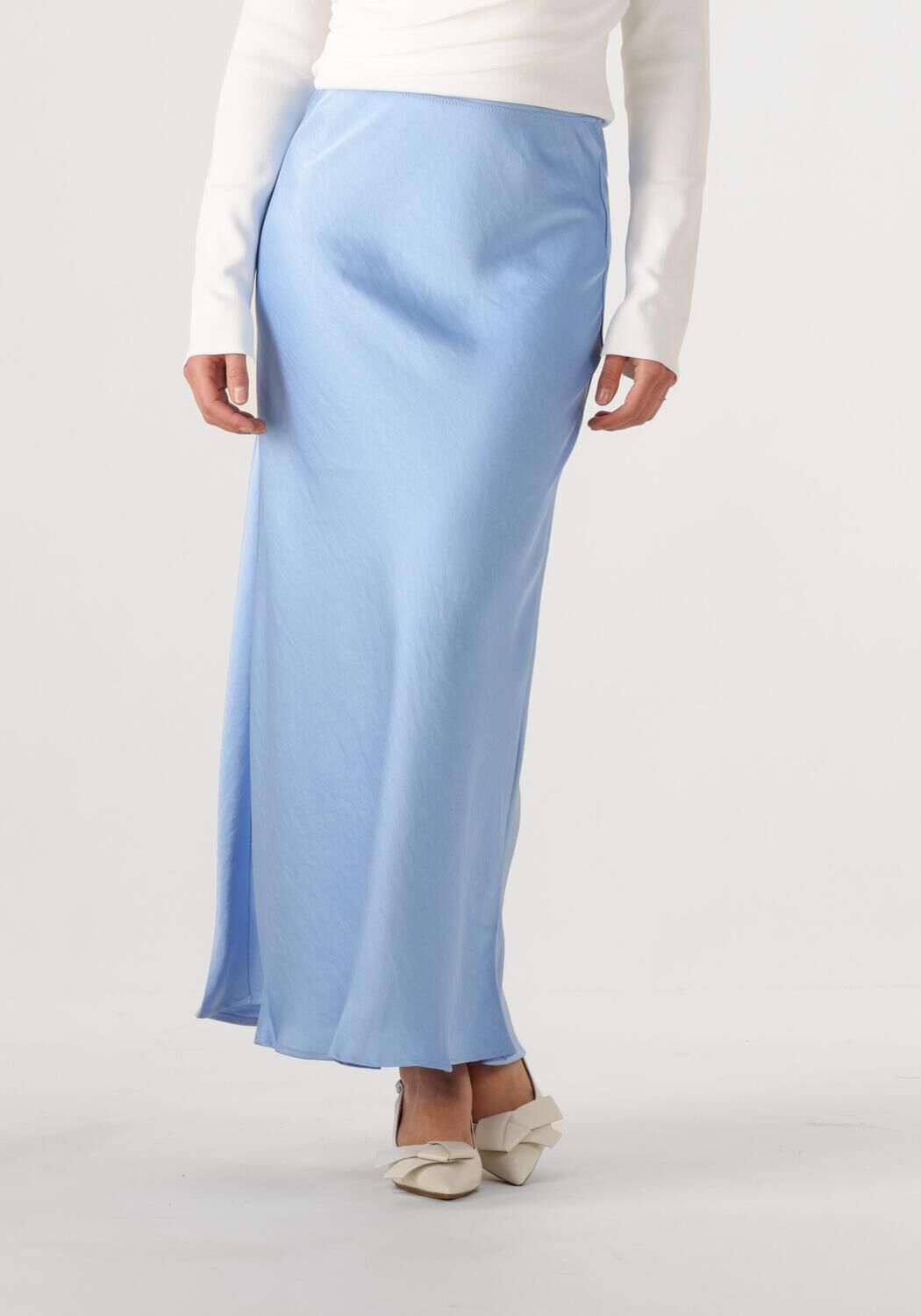 NEO NOIR Dames Rokken Vicky Heavy Sateen Skirt Lichtblauw