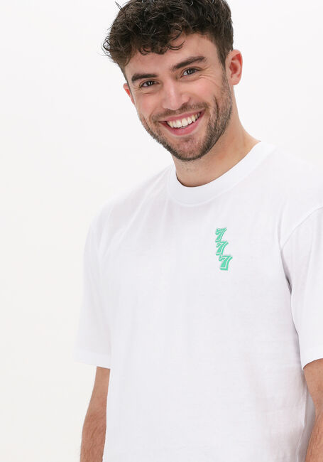 Witte EDWIN T-shirt LUCKY OTOKO TS - large