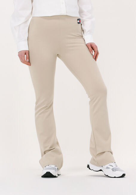 Zand TOMMY JEANS Flared broek TJW BADGE FLARE LEGGING - large