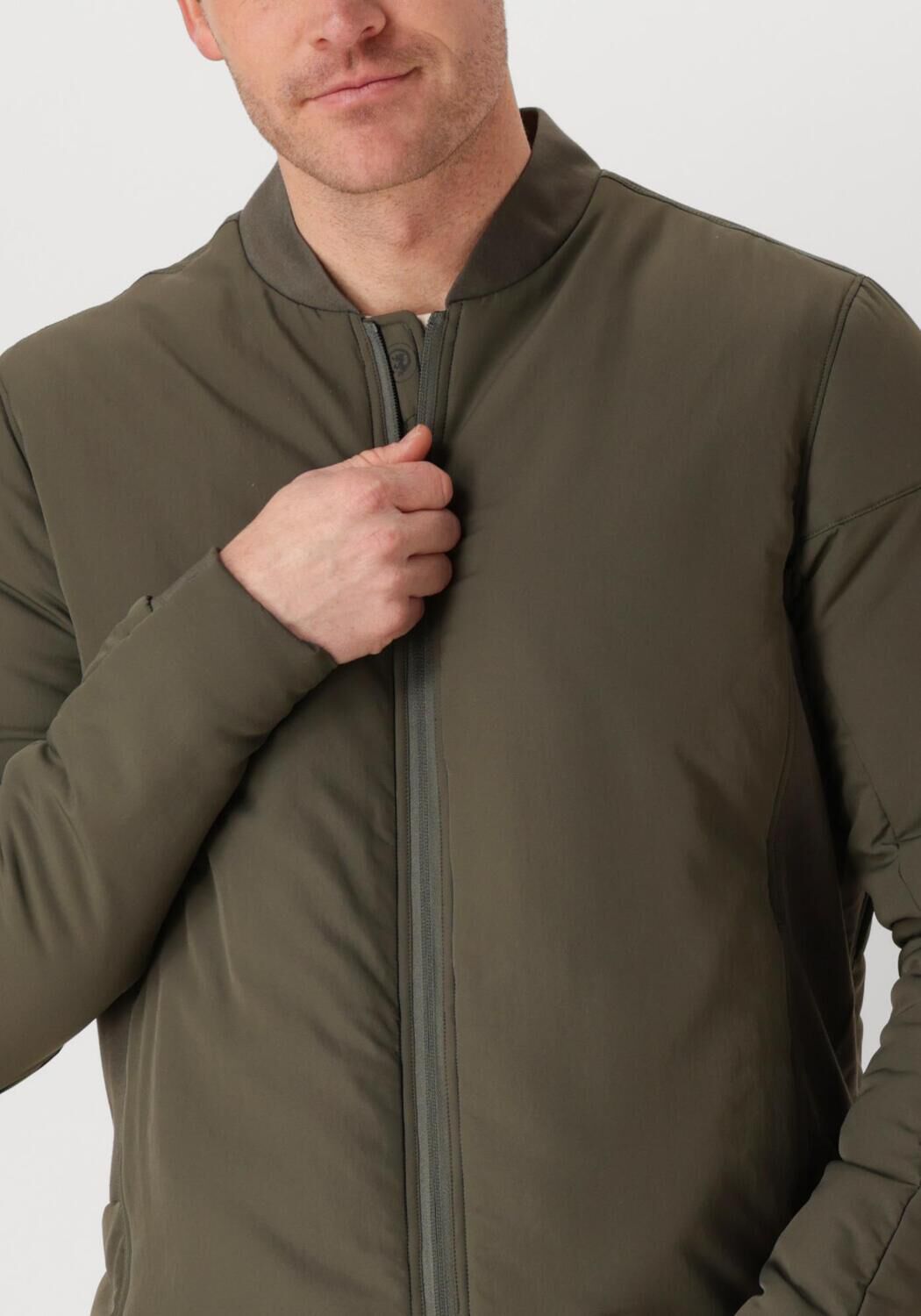 CAST IRON Heren Jassen Bomber Jacket Throttle Barker Groen