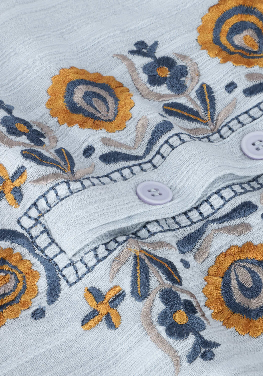 Blauwe ANTIK BATIK Blouses IGOR BLOUSE - large