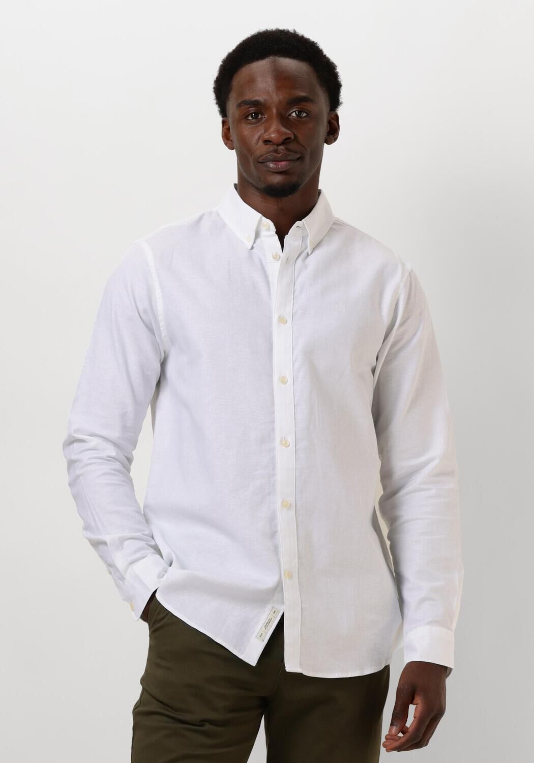 Scotch & Soda Overhemd Lange Mouw Scotch & Soda Core Oxford Overhemd Wit
