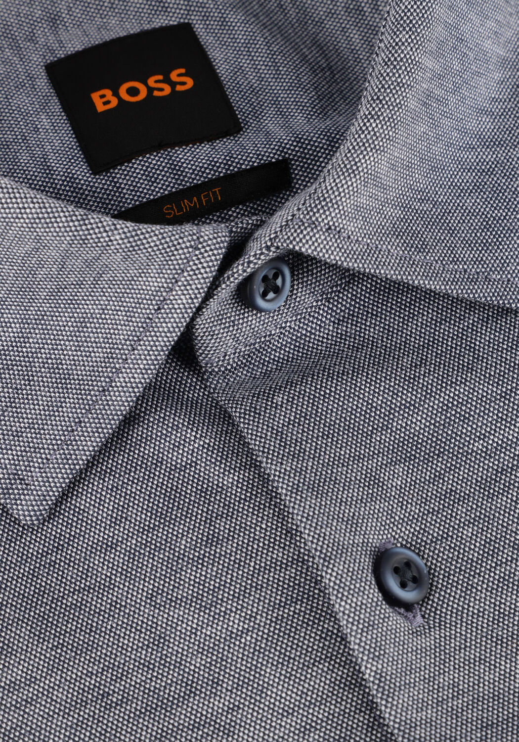 Grijze BOSS ORANGE Klassiek overhemd MYSOFT - large