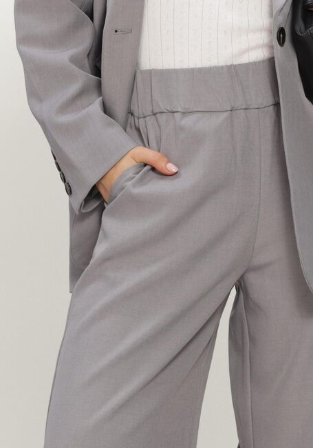 Grijze NEO NOIR Wijde broek JANEL STRUCTURE PANTS - large
