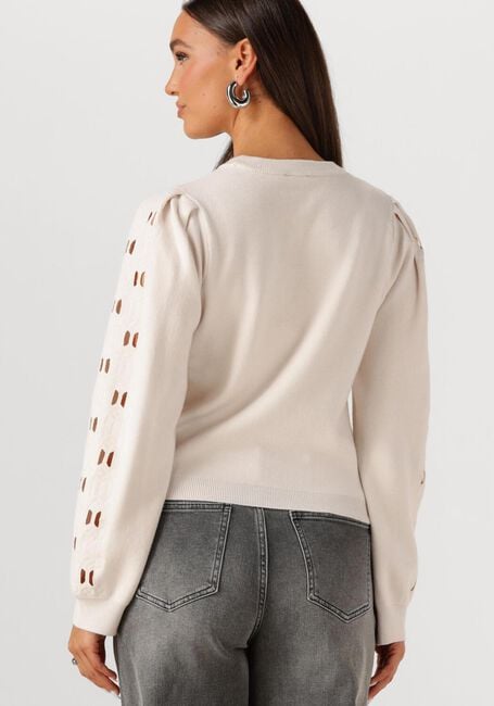 Creme OBJECT Trui OBJYUKI L/S RE KNIT PULLOVER - large