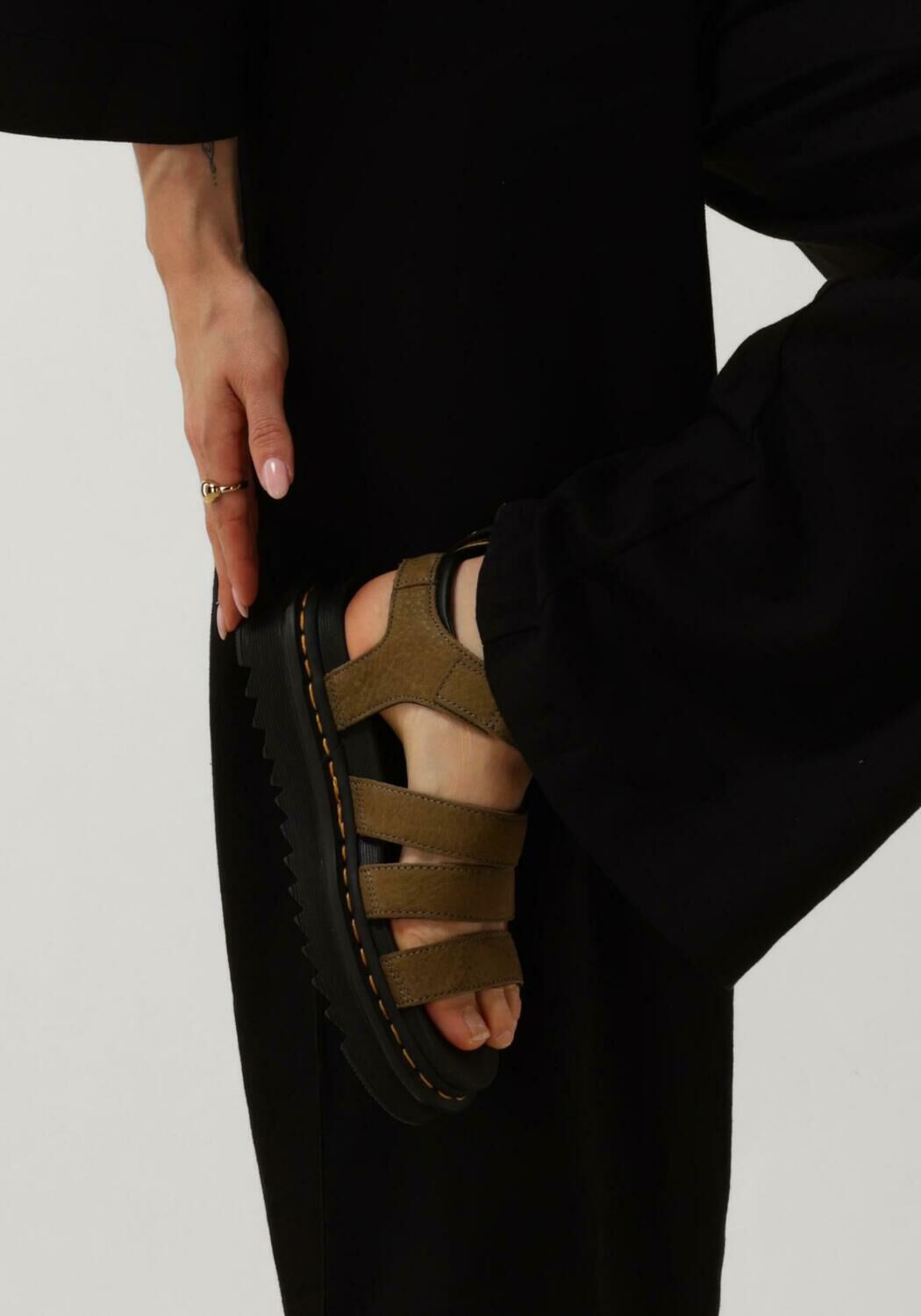 Groene DR MARTENS Platte sandalen BLAIRE - large