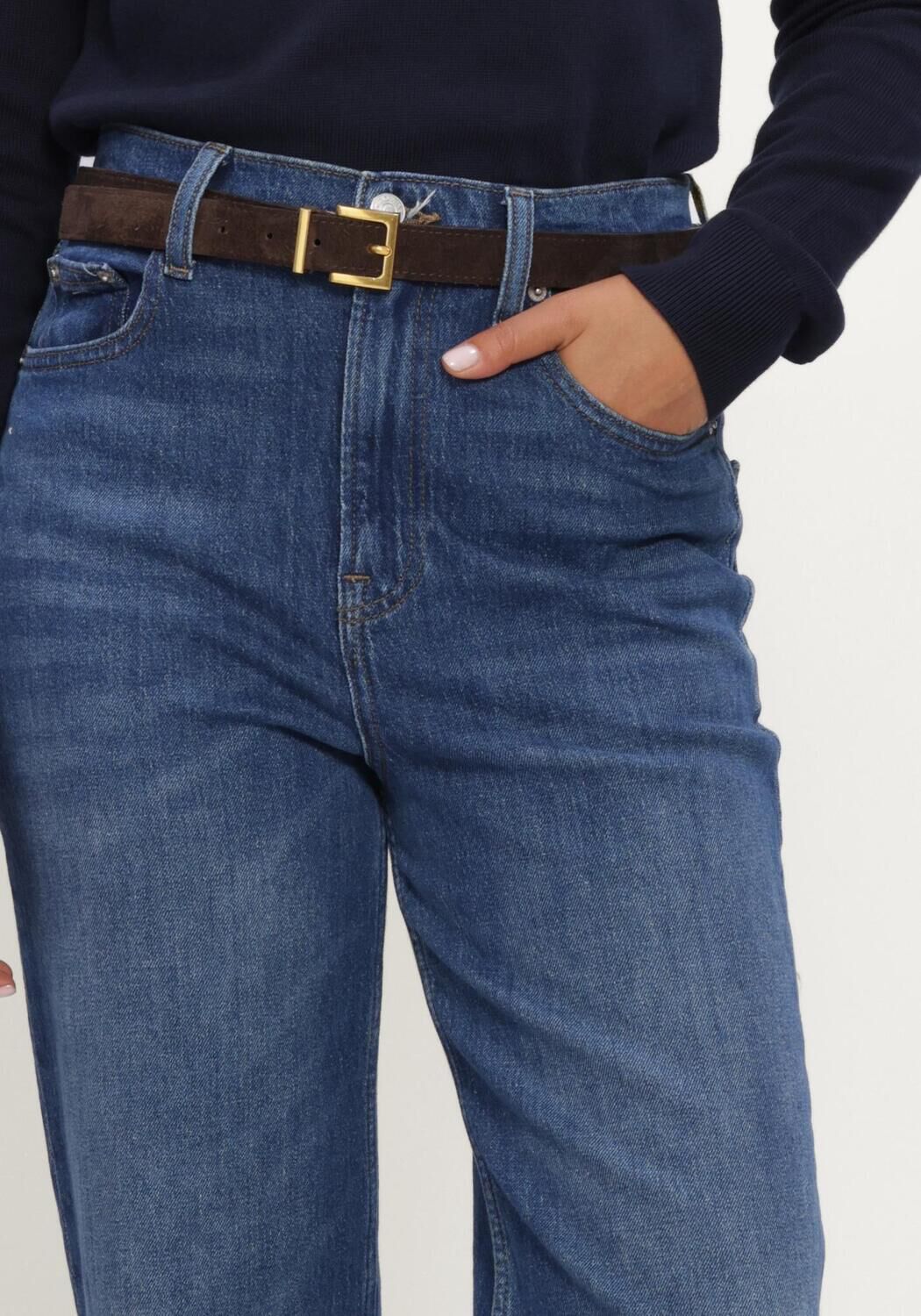 Donkerblauwe TOMMY JEANS Jeans LAYLA HR SLIM STR BI0152 CO - large