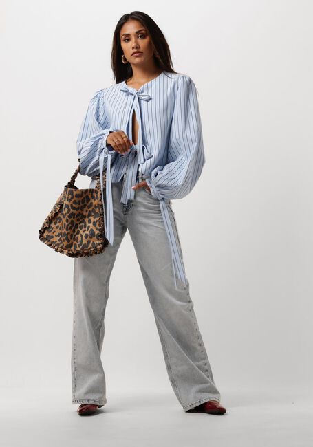 Lichtblauwe MY ESSENTIAL WARDROBE Wide jeans 35 THE LOUIS 139 HIGH WIDE Y - large