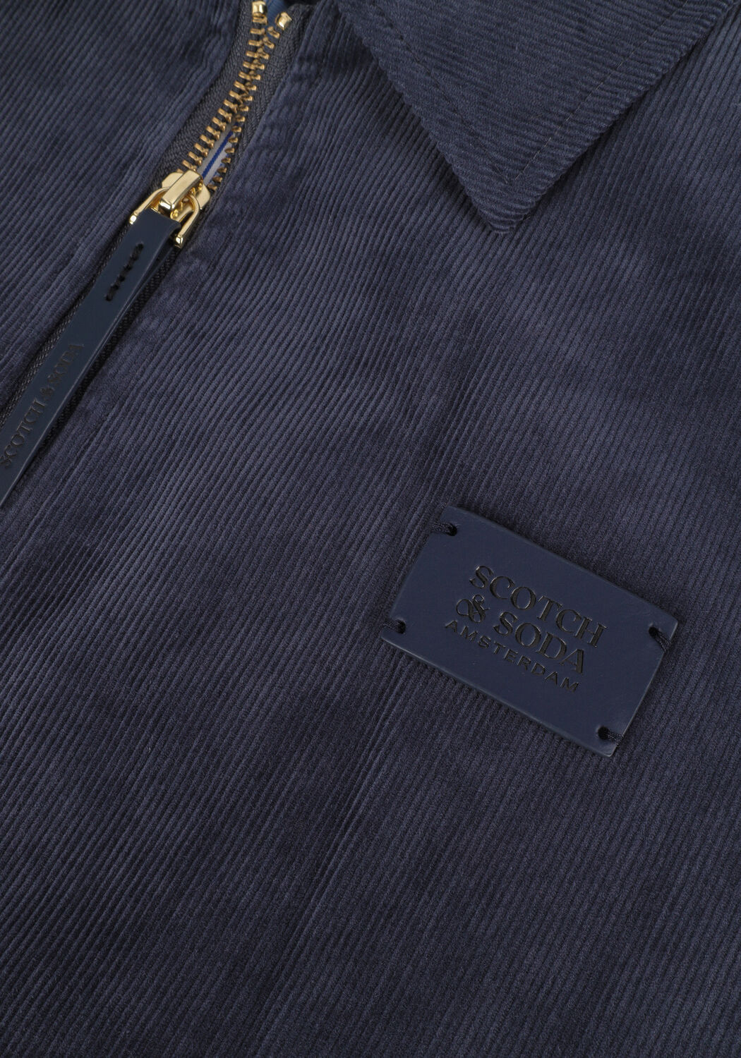 Grijze SCOTCH & SODA Jack CORDUROY ZIP-THRU BLOUSON - large