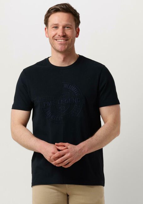 Blauwe PME LEGEND T-shirt SHORT SLEEVE R-NECK PLAY MIX PIQUE - large