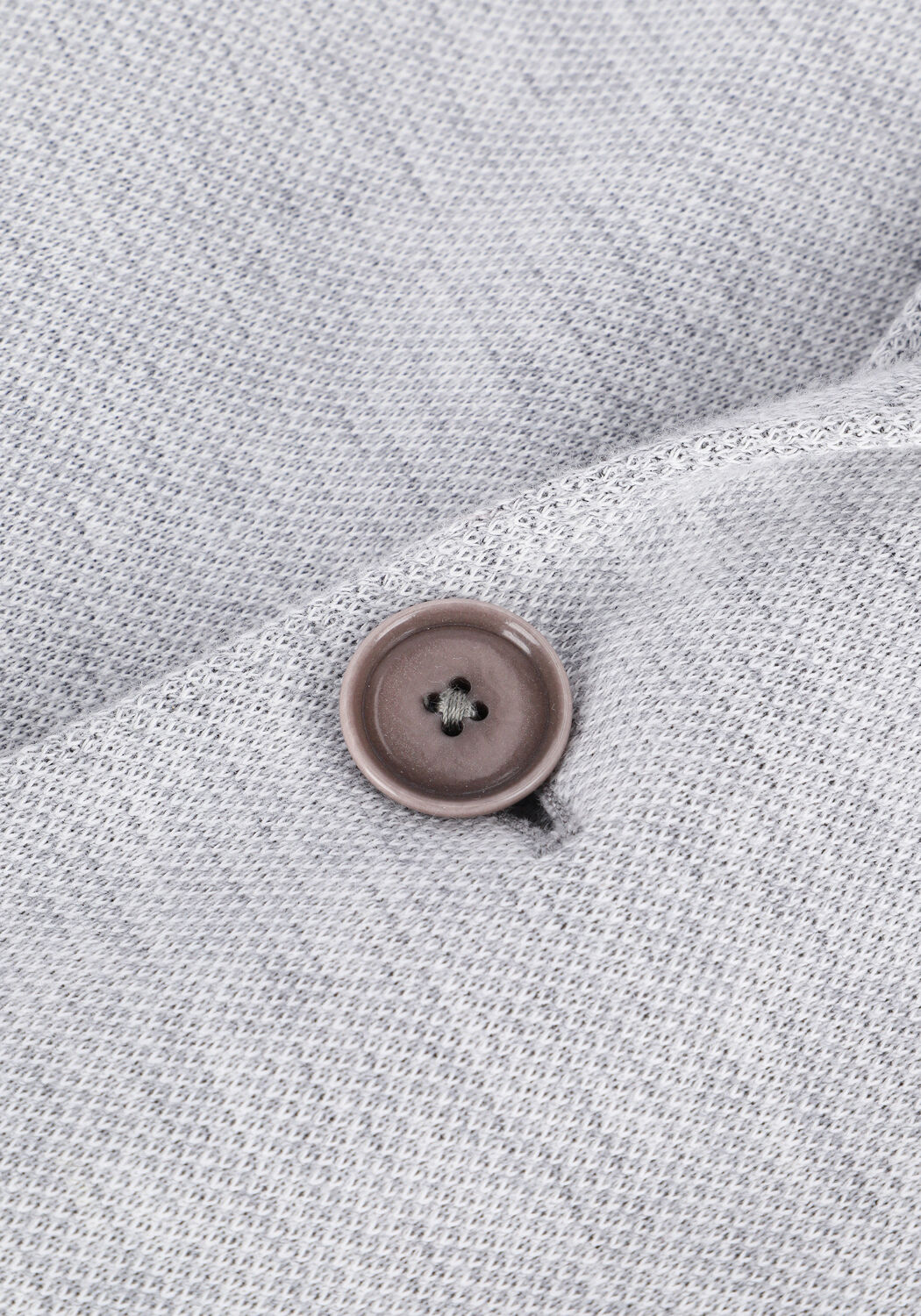 Beige PROFUOMO Colberts JACKET KNIT TWO TONNE LT GREY - large