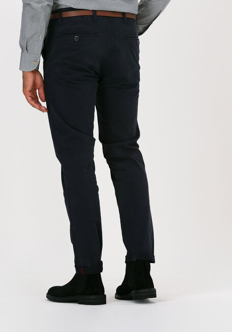 Donkerblauwe DSTREZZED Chino PRESLEY CHINO PANTS WITH BELT STRETCH TWILL - large