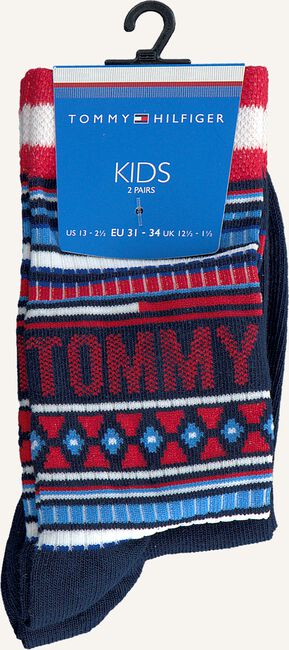 Rode TOMMY HILFIGER Sokken TH KIDS SOCK 2P MULTI COLOR Rode TOMMY HILFIGER Sokken TH KIDS SOCK 2P MULTI COLOR - large