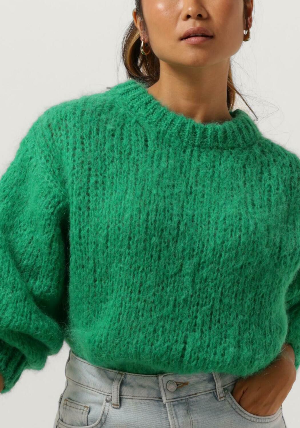 AMERICAN DREAMS Dames Truien & Vesten Leonnie Alpaca Pullover Groen