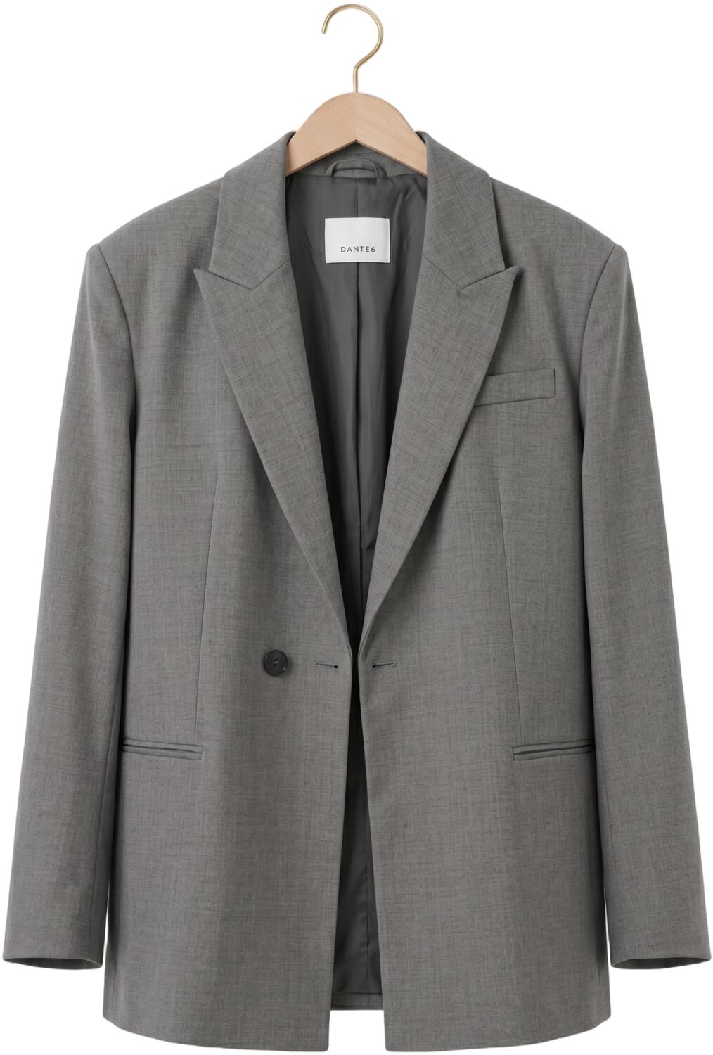 DANTE6 Dames Blazers Bolton Wrap Blazer Grijs