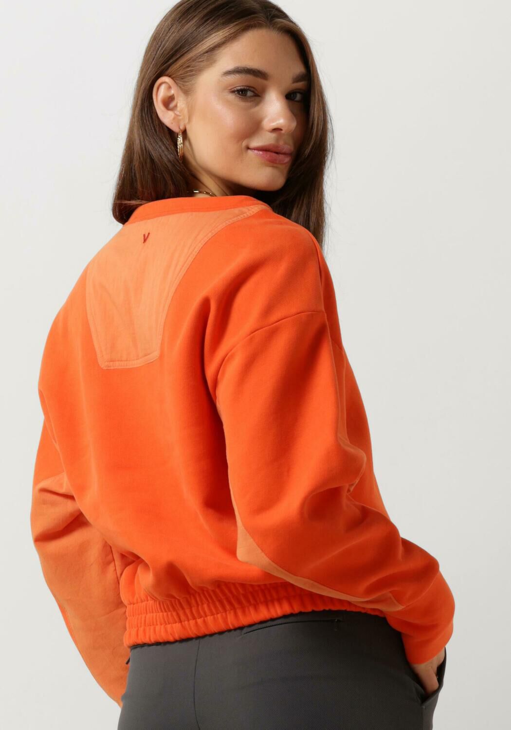 VANILIA Dames Truien & Vesten Flat Utility Sweater Oranje