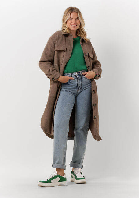 Bruine OBJECT Mantel ELLA WOOL COAT - large