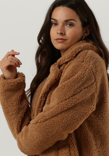 Camel NOTRE-V Teddy jas TEDDY COAT LONG - large