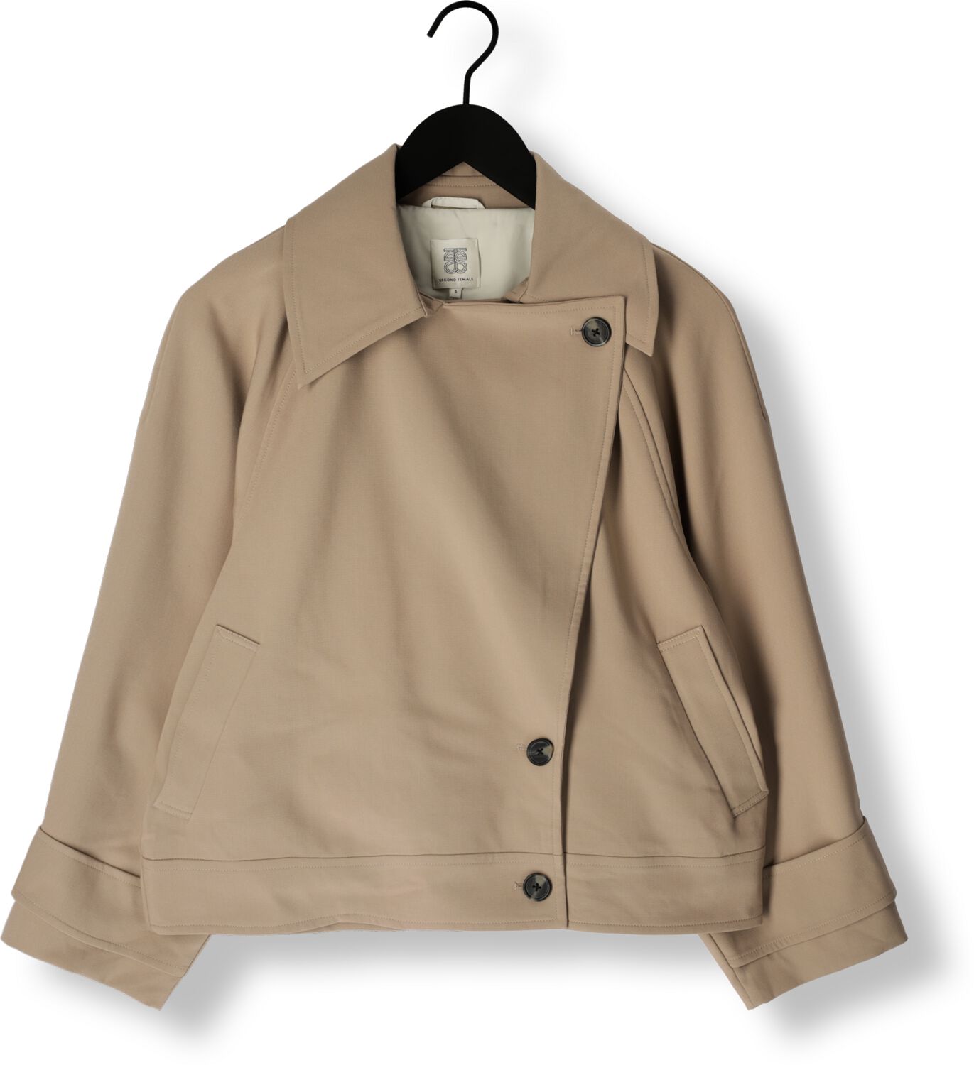 SECOND FEMALE Dames Jassen Silvia Trench Jacket Beige