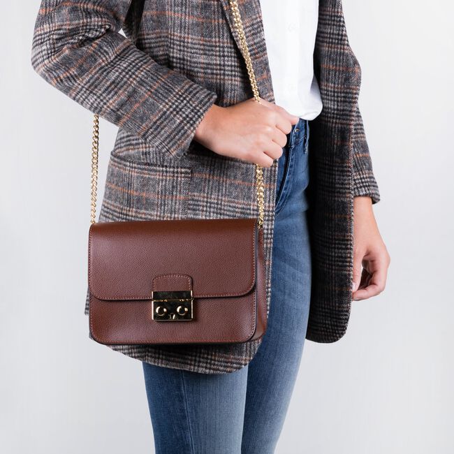 Bruine NOTRE-V Schoudertas JULIE Bruine NOTRE-V Schoudertas JULIE - large