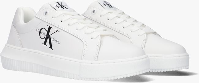 Witte CALVIN KLEIN Lage sneakers CHUNKY CUPSOLE LAC UP DAMES - large