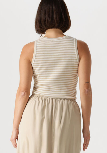 Ecru NUKUS T-shirt STEFANIA SINGLET STRIPES - large