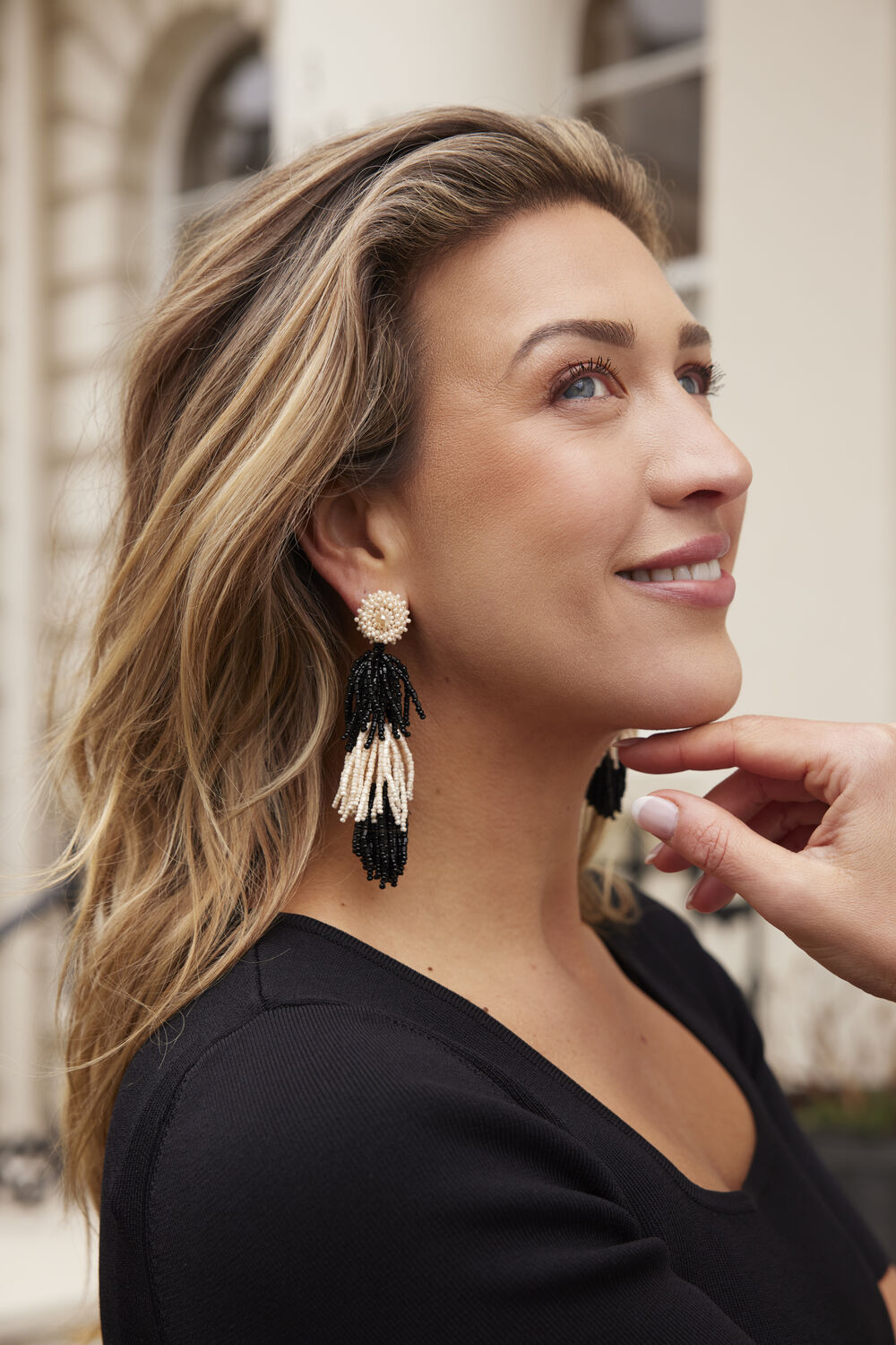 Beige PAULIE POCKET Oorbellen FRINGE FLAIR EARRINGS - medium