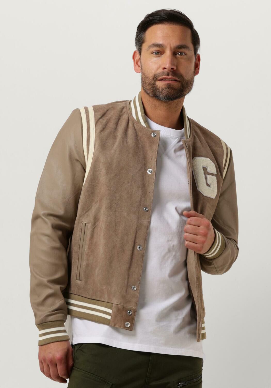 GOOSECRAFT Heren Jassen Gc Melrose Bomber Beige