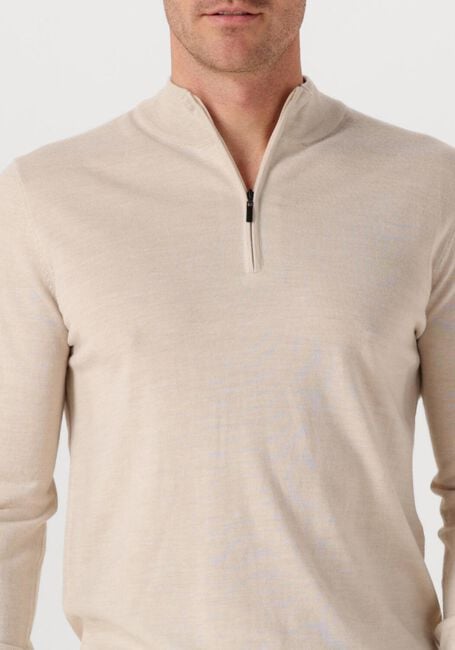 Beige STEFANO LAURAN Trui HALF ZIP - large