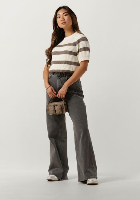 Witte SELECTED WOMEN Trui SLFBLOOMIE SS KNIT O-NECK - large