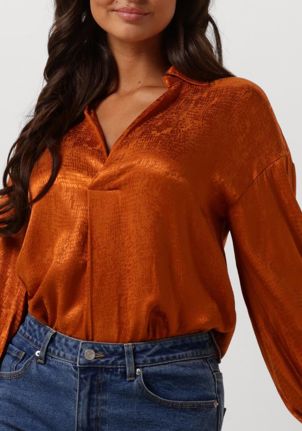 AMAYA AMSTERDAM Dames Blouses Evi Blouse Oranje